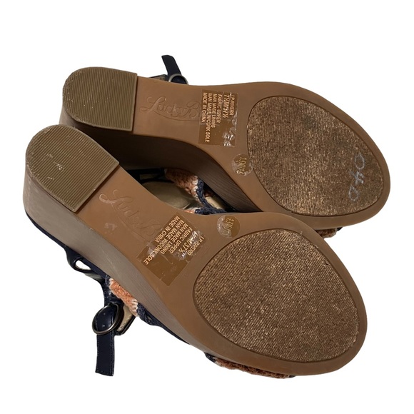 Lucky Brand Crochet Platform Wedges - Picture 6 of 12